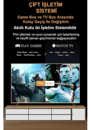 X12 500gb Android Tv+game Cube 4k Hdmı +ethernet 3d Retro Arcade Oyun Konsolu