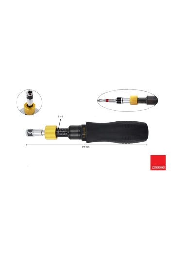 Ceta Form 1/4" Bits Tutuculu Tork Tornavidası 1 - 6 Nm D32-14b060
