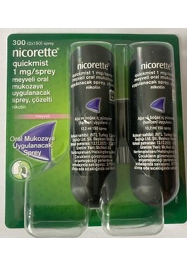 Nicorette Quickmist 1 MG Meyveli Ağız Spreyi 2 x 150 ML