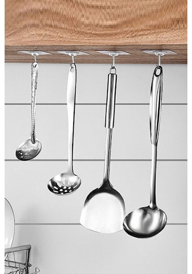 4 Adet Kendinden Yapışkanlı Kapı Duvar Askısı Kancası, Güçlü Yapışkanlı Şeffaf Askı, Yapışkanlı Askı Renkli