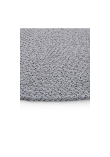 Cool Halı Glenn 607 Gri Banyo Halısı Antre Halısı Hasır Dokulu Oval Banyo Paspas Mutfak Halısı
