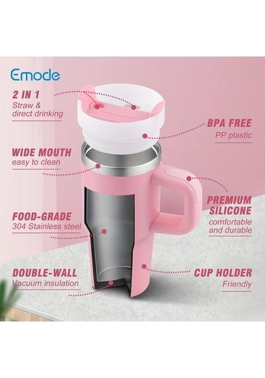 Trendooze Sunshine022 Siyah Termos Mug 414ml Sızdırmaz Bpa Free Çift Katmanlı Matara Kahve Filtresi Siyah