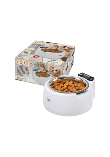 Ferplast Optima Bowl Hassas Ölçekli Otomatik Kedi Mama Kabı 800 ML
