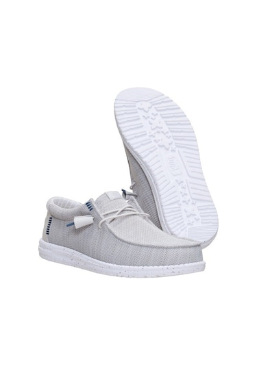 Hey Dude Wally Stretch Sox Erkek Günlük Ayakkabı-33145 Açık Gri