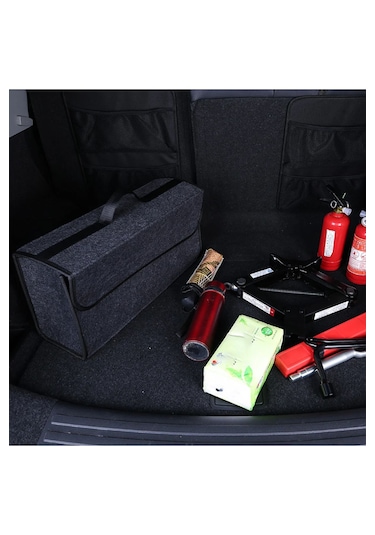 Oto Araba Araç Bagaj Organizer Çantası Eşya Düzenleyici İç Aksesuar Tuning 50x20x15