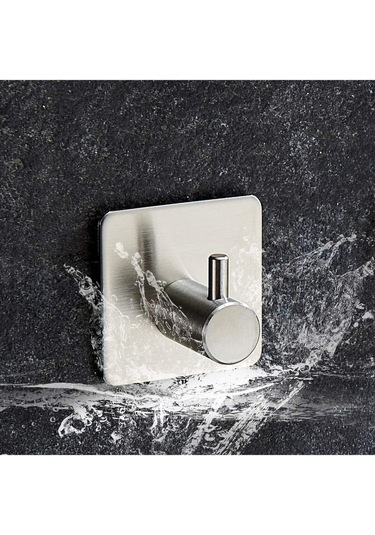 Zift Unique 4 Adet Paslanmaz Çelik Banyo Askısı / Bornoz Askısı / Havlu Askısı / Havluluk / Askılık Diğer