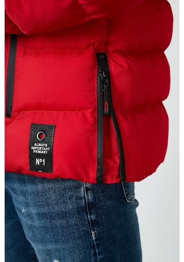 Buratti Slim Fit Suni Kürklü Peluş Astarlı Çıkarılabilir Kapüşonlu Şişme Erkek Mont 5761080 B Kırmızı Buratti Slim Fit Suni Kürklü Peluş Astarlı Çıkarılabilir Kapüşonlu Şişme Erkek Mont 5761080 B Kırmızı