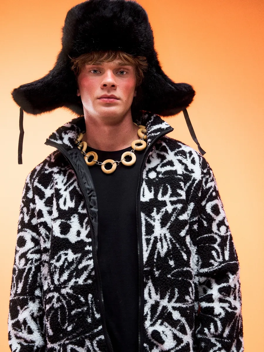 Tvoe Demisezonluk Peluş Çeburaşka Ceket 279300029 Siyah