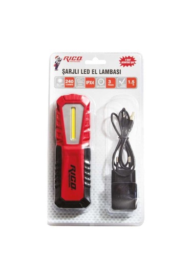 Rico 013-RC0037 K16 240Lm Şarjlı Led Lamba