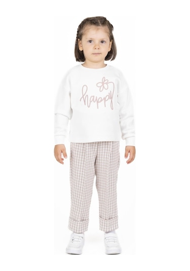Bestkids Kız Çocuk Yazı İşlemeli Sweatshirt 2-6 Yaş 001