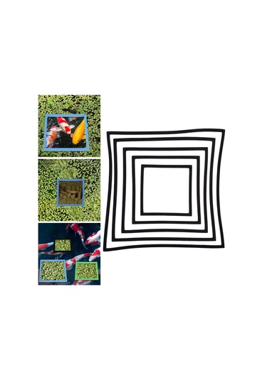 Homyl 5 Adet Akvaryum Yüzen Bitki Yüzükler Balık Tankı Siyah