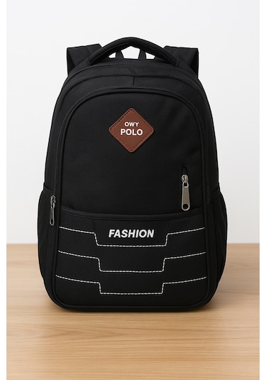 Owyon Polo Fashion Okul Sırt Çantası Yeni Sezon -siyah