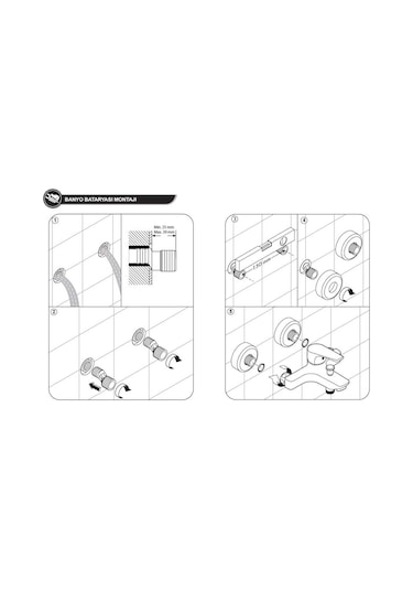 Eca İcon 102102478H Banyo Bataryası Krom