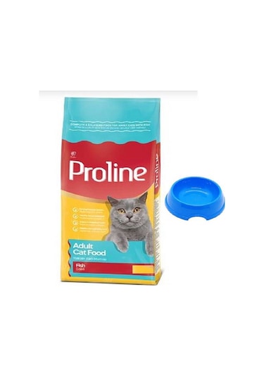 Proline Balıklı Yetişkin Kedi Maması 1200 G + Küçük Mama Kabı