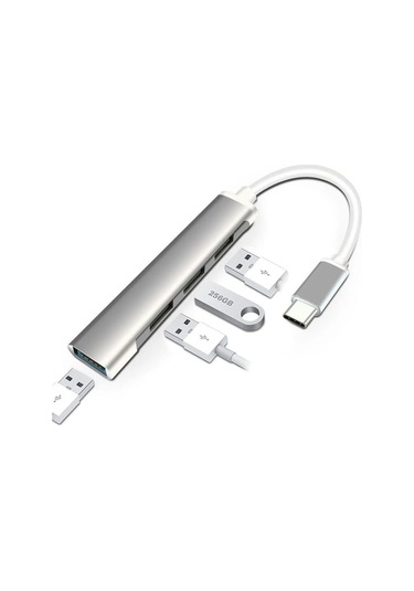 Maxgo 2004 Type-C To USB Hub 4 Port Çoklayıcı