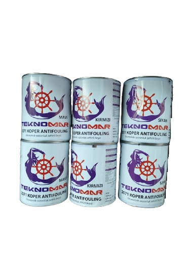 Tekne Zehirli Boyası. Siyah Zehirli Boya. 0,75 Litre