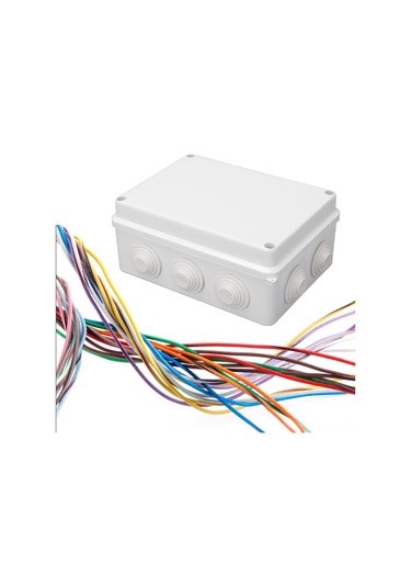 Tenfowee Abs Malzeme Ip65 Su Geçirmez Dış Mekan Elektrik Kutusu, 150x110x70mm, Pratik Kurulumlu Elektrik Kablo Kutusu