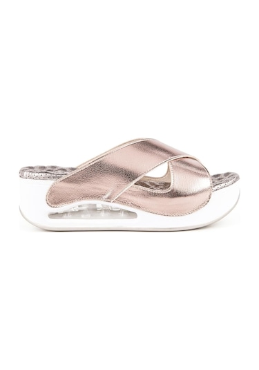 Muya Penelope Anatomik Air Max Tabanlı Kadın Terlik Platin 40 Platin