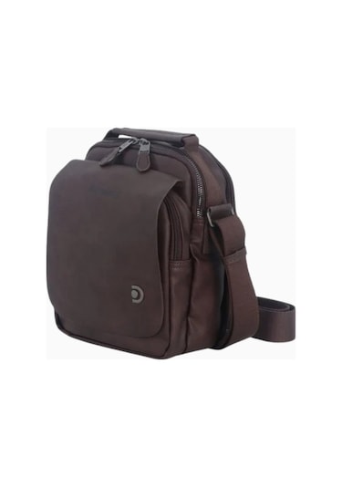 Discovery Heritage Kapaklı 5l Kapasiteli Unisex Omuz Çantası Kahverengi 2