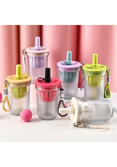 Saplı Öğrenci Sevimli Su Bardağı, Saman Fincanı, Çay Su Ayırma, Taşınabilir Kore Tarzı Içecek, Kahve Fincanı, 480ml I8atkw Diğer