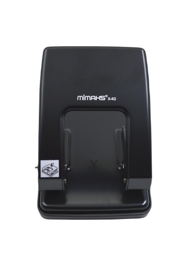 Mimaks X-40 Büyük Boy Metal Delgeç Arşiv Tipi 40 Sayfa Kapasiteli Siyah