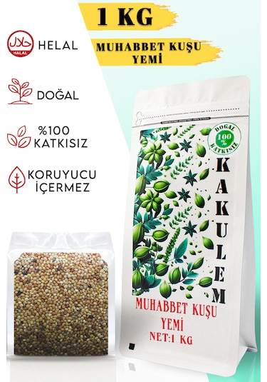 Kakulem Sertifikalı Premium Karışık Muhabbet Kuşu Yemi 1 Kg
