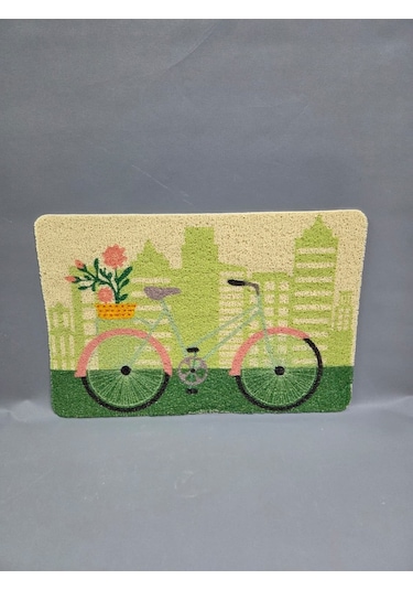 Hijyenik Kıvırcık Paspas 40x60 Cm - Islaklık Emici Kapı Önü Paspası Beyaz