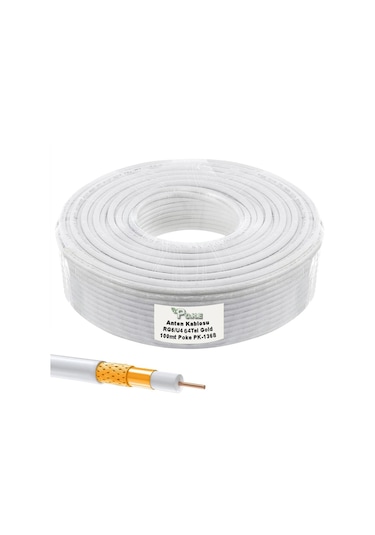 Anten Kablosu Rg6/u4 64tel 100mt Makarasız Poke Pk-1368
