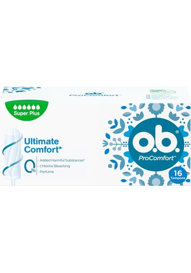 O.B. Ultimate Comfort Süper Plus Tampon 16'lı