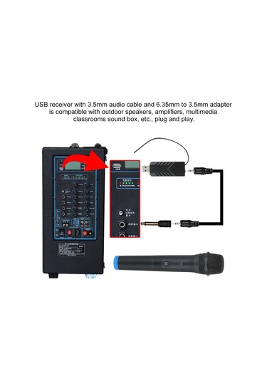 Yunboo Kablosuz El Mikrofonu - Usb Alıcılı, 50m Menzilli, Profesyonel Ses Kalitesi