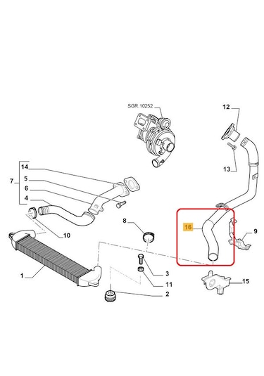 Fıat Doblo Iı Turbo Hortumu  Kalitedir 51780738 51757917