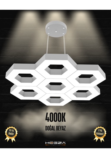 Miele Gri Kasa, Doğal Beyaz Işık Modern Sarkıt Led Avize GRİ RENK