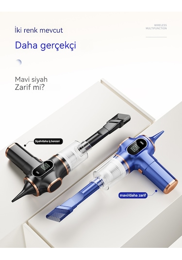 Mini Akülü Elektrikli Süpürge Tek Çekirdekli Siyah 003