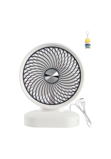 Masaüstü Fan Büyük Masaüstü 8 Inç Usb Rüzgar Sessiz Ofis Elektrikli Fan A37h0y Beyaz