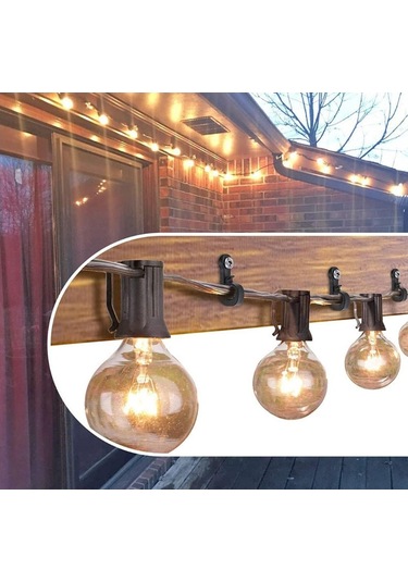 Sones 45 Adet / Kutu Tatil Işıkları Askı Kancaları Tel Ve Led Işık İçin Phillips Vida İle Siyah