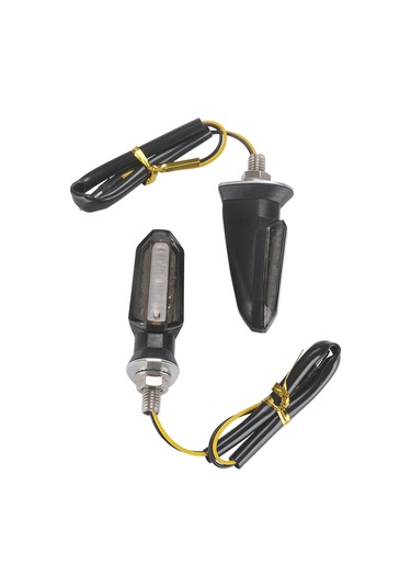 4 Adet Mk-200 3led Vurgu Motosiklet Dönüş Sinyali Işığı Siyah