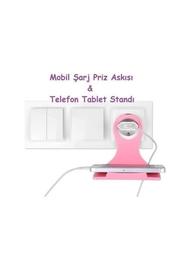 9046838891824 - Buffer Universal Mobil Şarj Priz Askısı Ve Telefon Tablet Tutucu Stand
