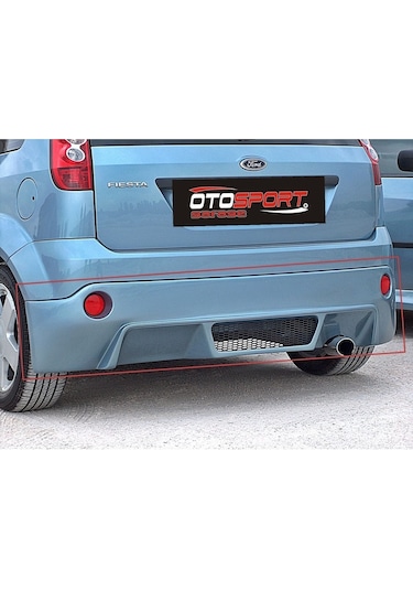 Ford Fiesta Arka Tampon 2006-2009 Fiberglass Boyasız