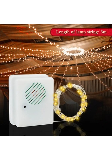 Kendin Yap Noel Ses Sensörü Ve Led Dizisi İle Noel Ağacı Dekoru, Sıcak Beyaz