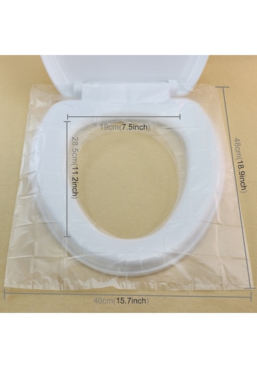 Sones 50 Adet Seyahat Tek Kullanımlık Tuvalet Oturağı Örtüsü Mat Tuvalet Kağıdı Pedi