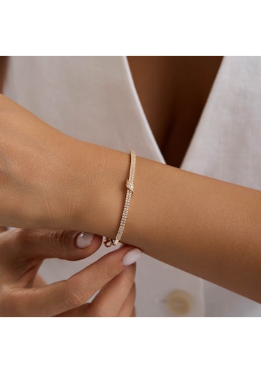 Kemerli İki Sıra Su Yolu Takı Seti T14332