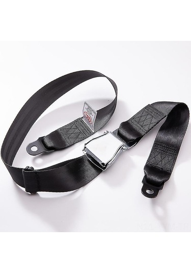 Geeksen Havacılık Tipi 2 Noktalı Ayarlanabilir Emniyet Kemeri - Poliester Kayış & Alüminyum Kilit