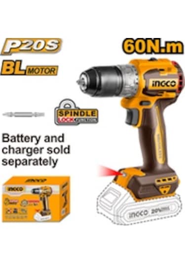 Ingco ING-CDLI206021 Li-ion Akülü Vidalama (Akü ve Şarj Aleti Hariç)