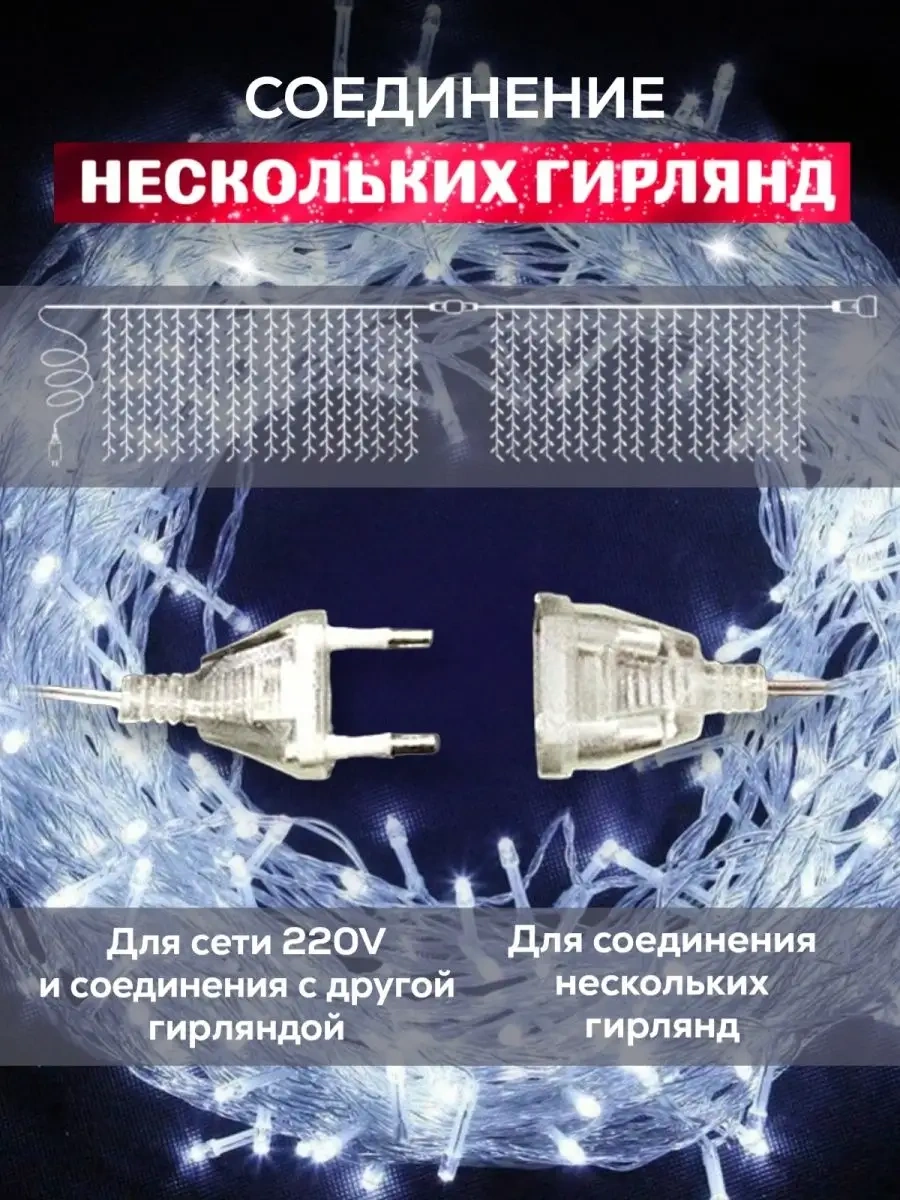 Ketrarum Yeni Yıl İçin Perde Işıkları 3x3 16814879 Beyaz