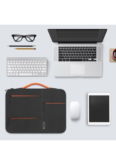 Didadodo 14 Su Geçirmez Çok Katmanlı Koruma İş Dizüstü Çantası - Pu Sap Küçük Boy Laptop Çantası Laptop Çantası