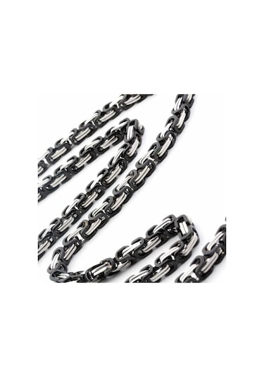 Kral Erkek Çelik Zincir Kolye 5 Mm 55 Cm 5 Renk Ck11 Beyaz