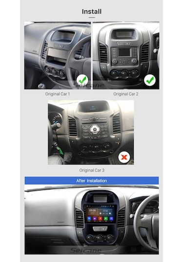 Ford Ranger 2012-2015 Multimedya Navigasyon Usb Kamera Carplayer