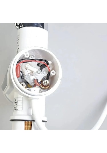 Novahub Drkf3 Paslanmaz Çelik Sıcak Su Musluğu Beyaz Beyaz