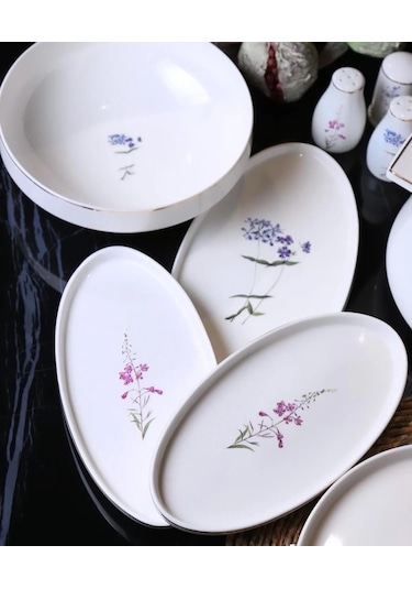 Roy King Dsn041 Flora 60 Parça Porselen Yemek Takımı
