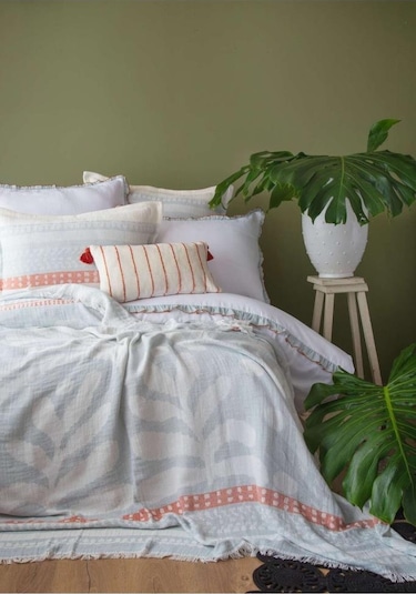 Apricitas Home Pamuk Yatak Ort.set Zest Mavi Ç.k.